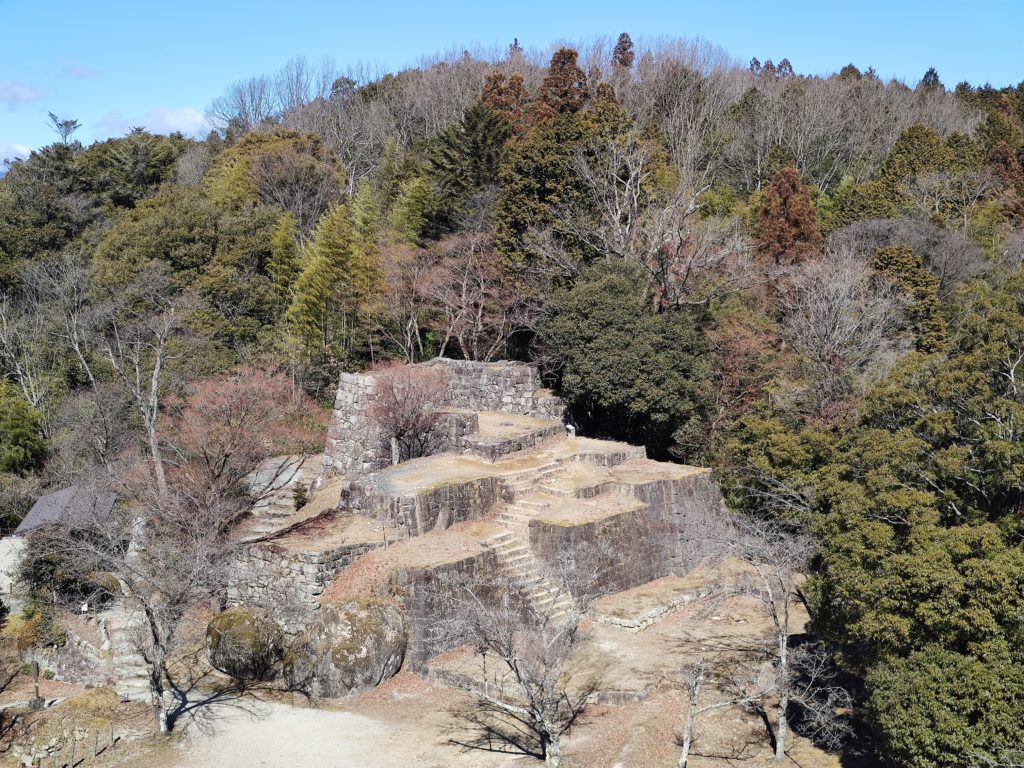 Naegi Castle ruins from Nakatsugawa-juku